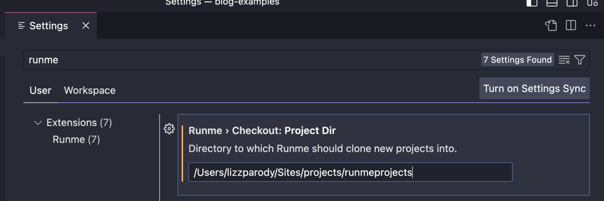 runme-setting-extension
